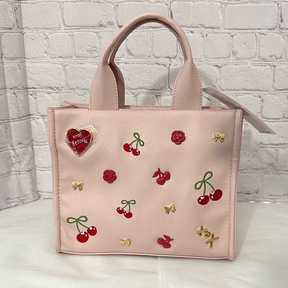 NWT Betsey Johnson Xonora 3-Way Studded Satchel Tote Bag - Picture 4 of 14